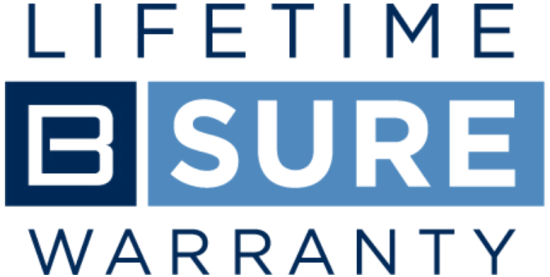BSure Livstidsgaranti logo